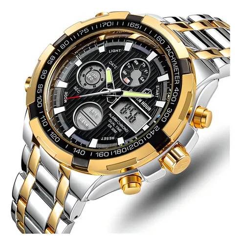 Herrenchronograph „Sport Luxe Gold & Silver“