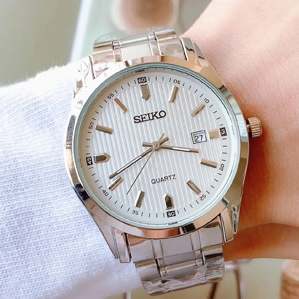 Herrenarmbanduhr „Classic White Dial“
